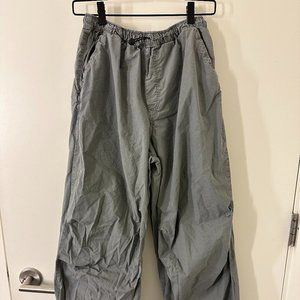 Zara Green Cargo Parachute Pants